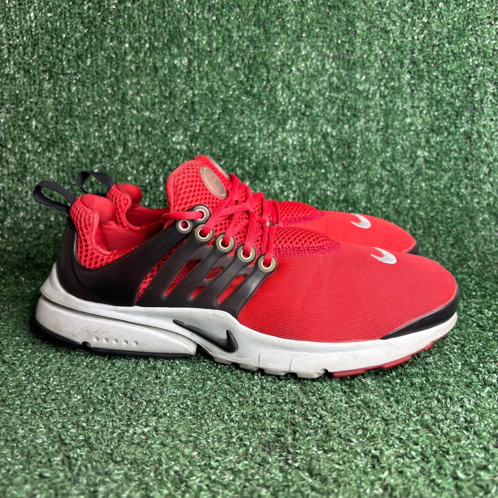 Nike Air Presto Mesh Cage 833875-600 Athletic Running Sneaker Red Black Youth 6Y